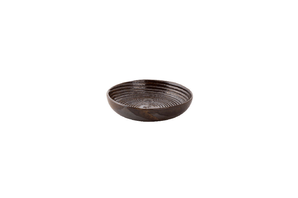 Bord diep coupe Metallic 15 cm Bruin