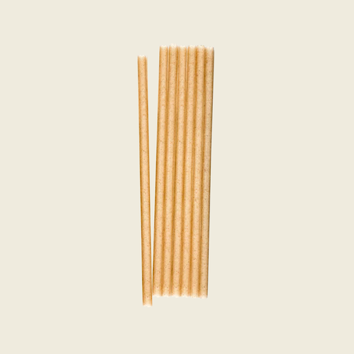 [EDPKS-UJS- 775-10- 250] Eco-Dispo rietje 20 x 0,6 cm beige 250 stuks
