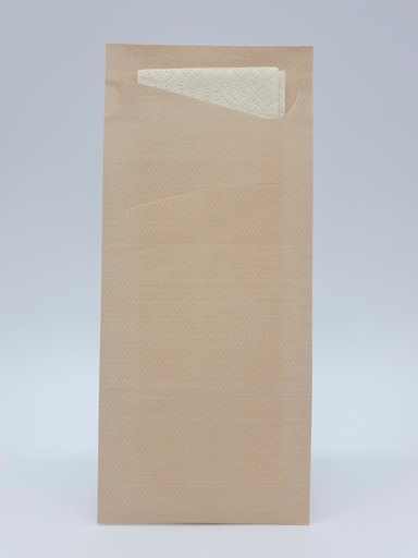 [450050] Duni Sacchetto® tissue 8,5 x 19 cm Nature, 500 St/Doos (5 x 100 St)